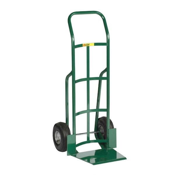 Shovel Nose Hand Truck, 8 Solid Rubber, Folding Foot Kick